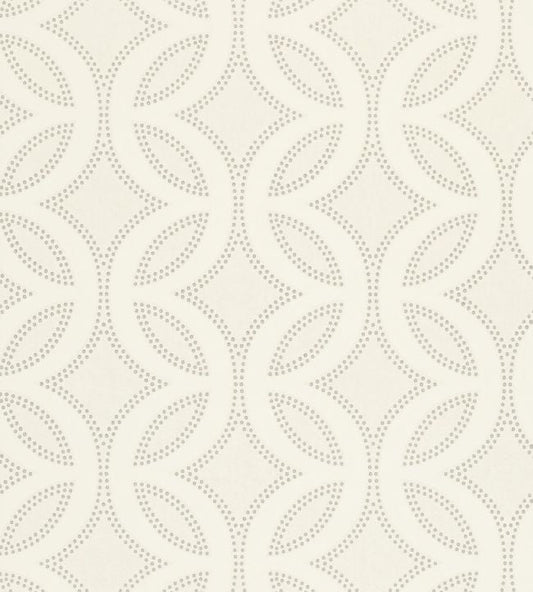 Caprice Wallpaper - Chalk Pearl And Silver - HPOW110594 - Harlequin - Morris Wallpaper