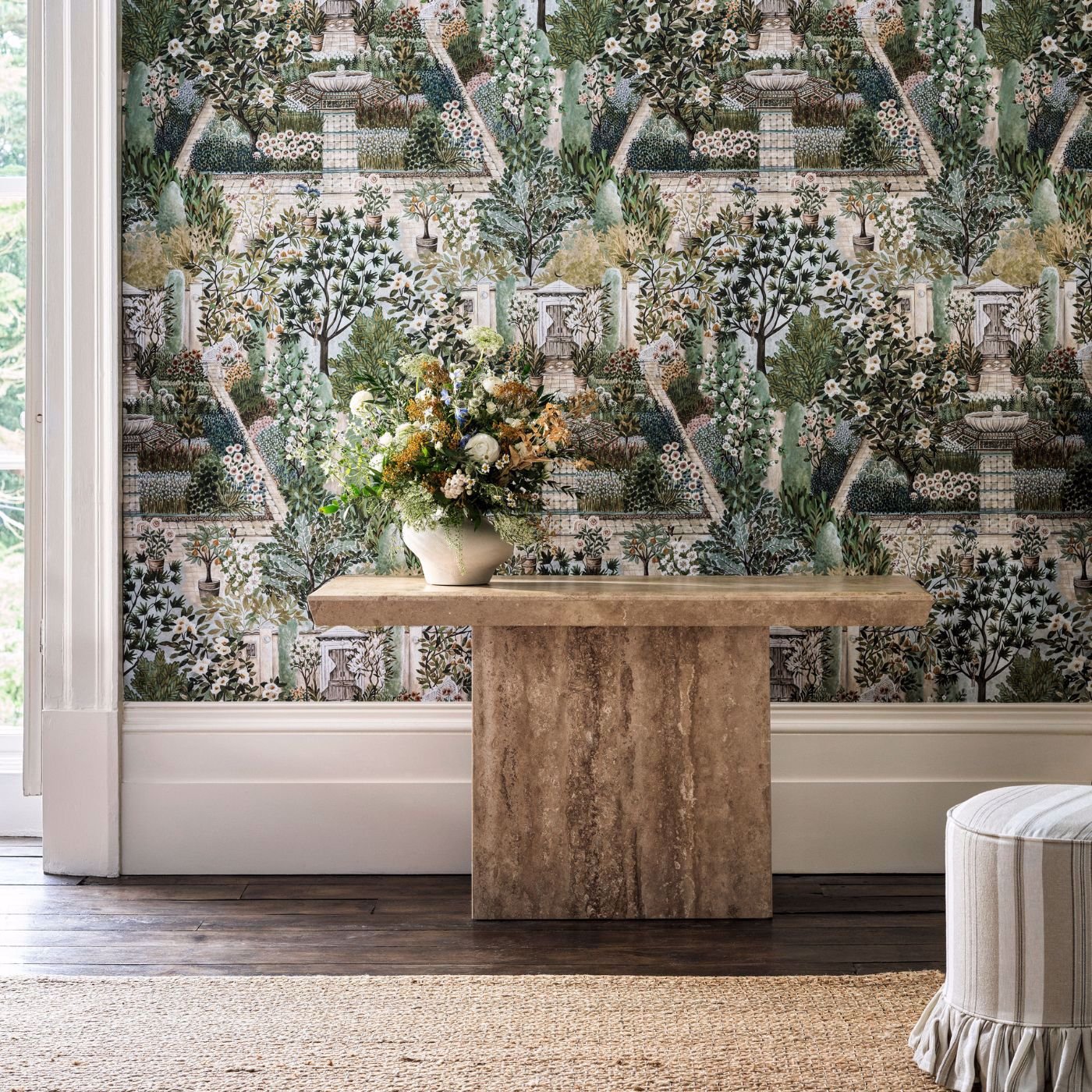 Carpet Garden Wallpaper - Paradise - Sanderson - DHIP217518 - Morris Wallpaper
