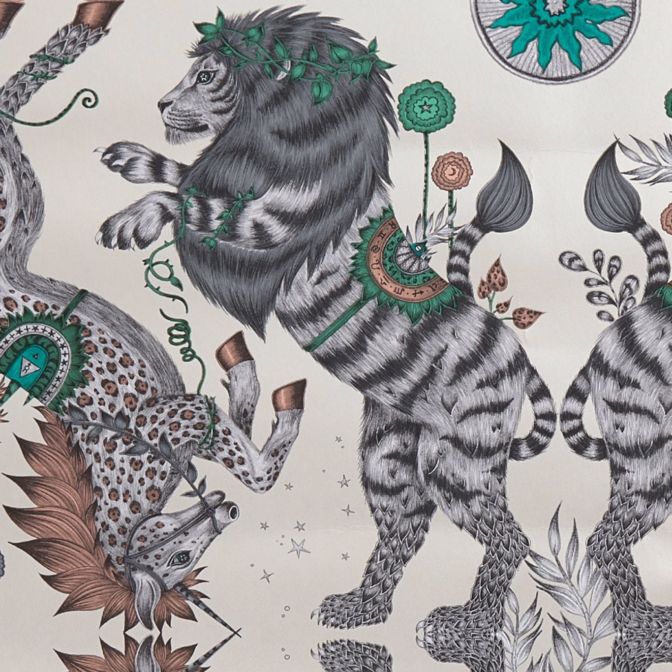 Caspian Wallpaper - Gilver - Clarke & Clarke - W0113/02 - Morris Wallpaper
