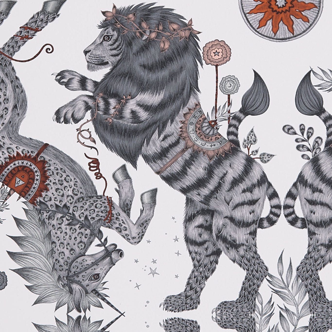 Caspian Wallpaper - Nude - Clarke & Clarke - W0113/06 - Morris Wallpaper