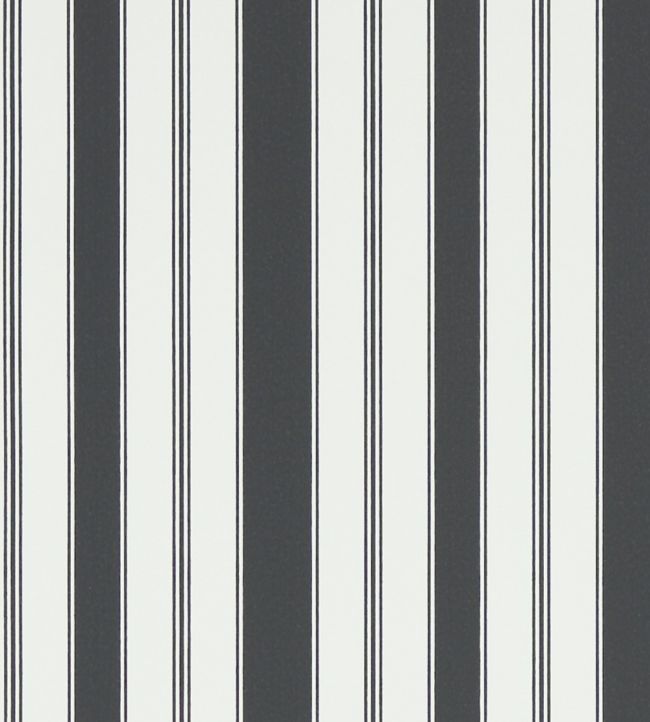 Cecile Stripe Wallpaper - Ebony - DVIN214581 - Sanderson - Morris Wallpaper