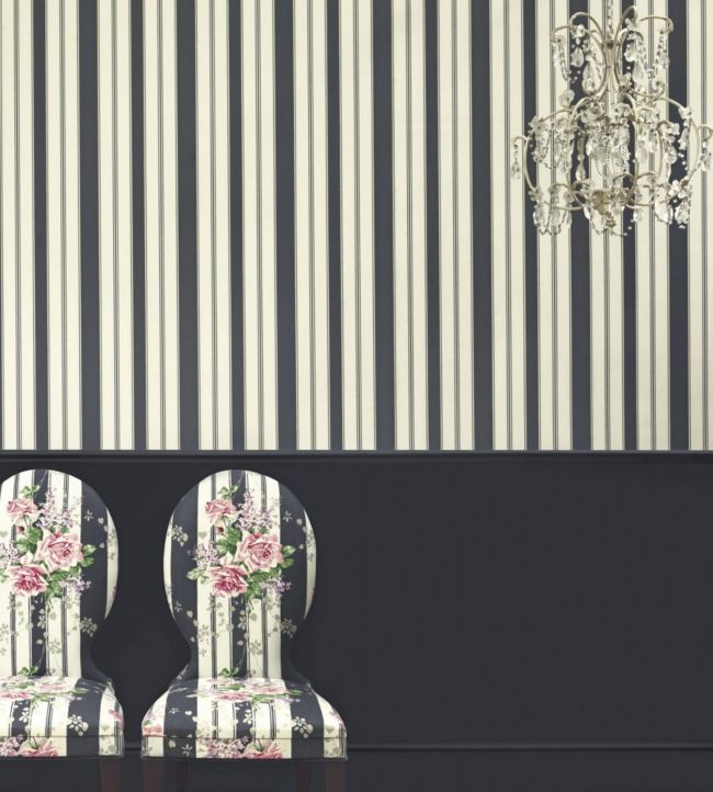 Cecile Stripe Wallpaper - Sand - DVIN214576 - Sanderson - Morris Wallpaper