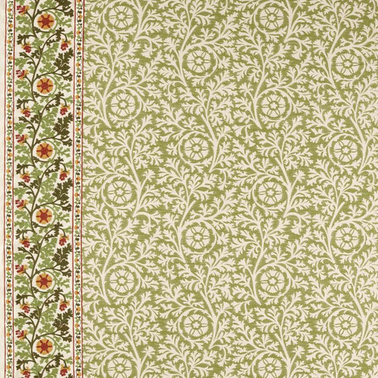 Chamomile Embroidery Fabric - Forest - Morris & Co - 237655 - Morris Wallpaper