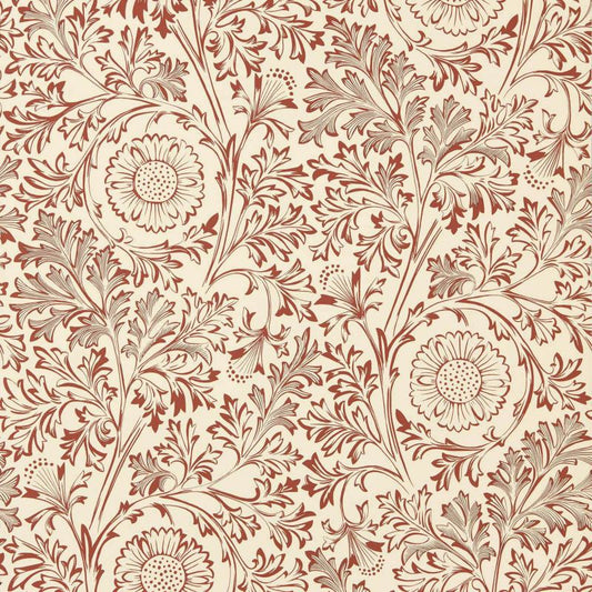 Chamomile Wallpaper - Flax/Madder - Morris & Co - 217587 - Morris Wallpaper