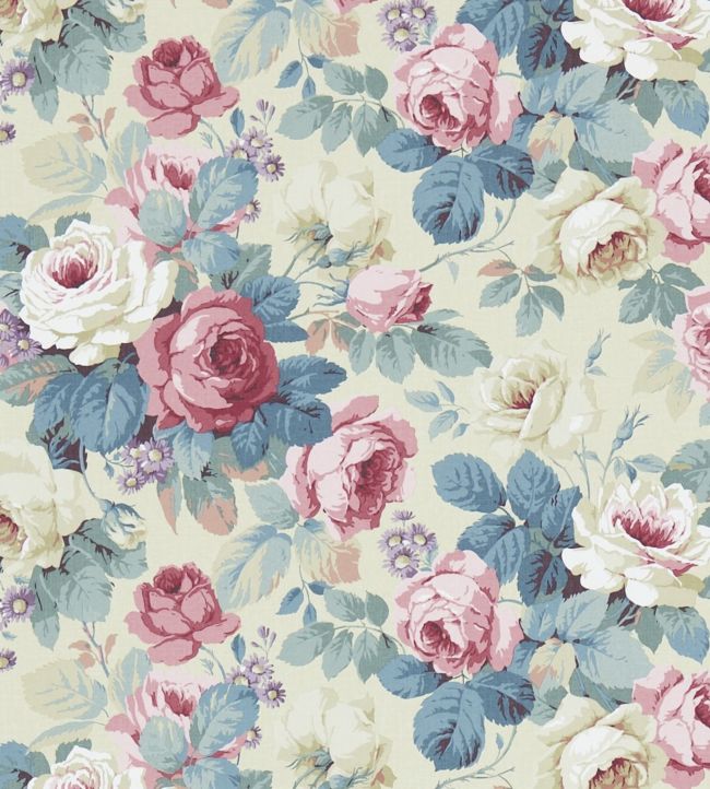 Chelsea Wallpaper - Indigo/Loganberry - DVIN214602 - Sanderson - Morris Wallpaper