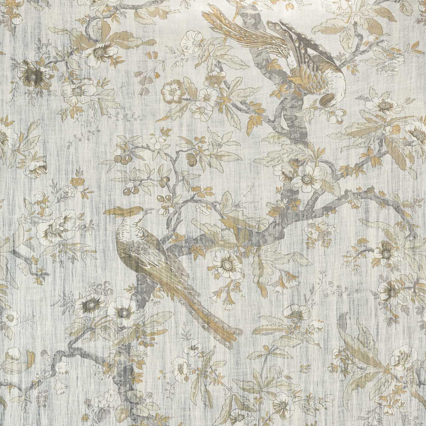 Chintz Lustre Wallpaper - Quartz Grey - ZCOT313013 - Zoffany - Premier Wallcovering