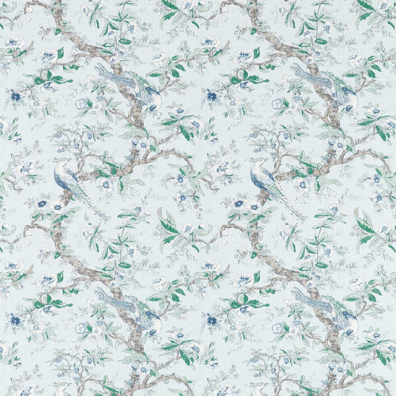 Chintz Wallpaper - Blue Stone - ZCOT313014 - Zoffany - Premier Wallcovering