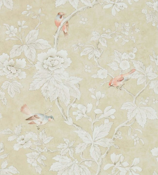 Chiswick Grove Wallpaper - Gold - DDAM216385 - Sanderson - Morris Wallpaper