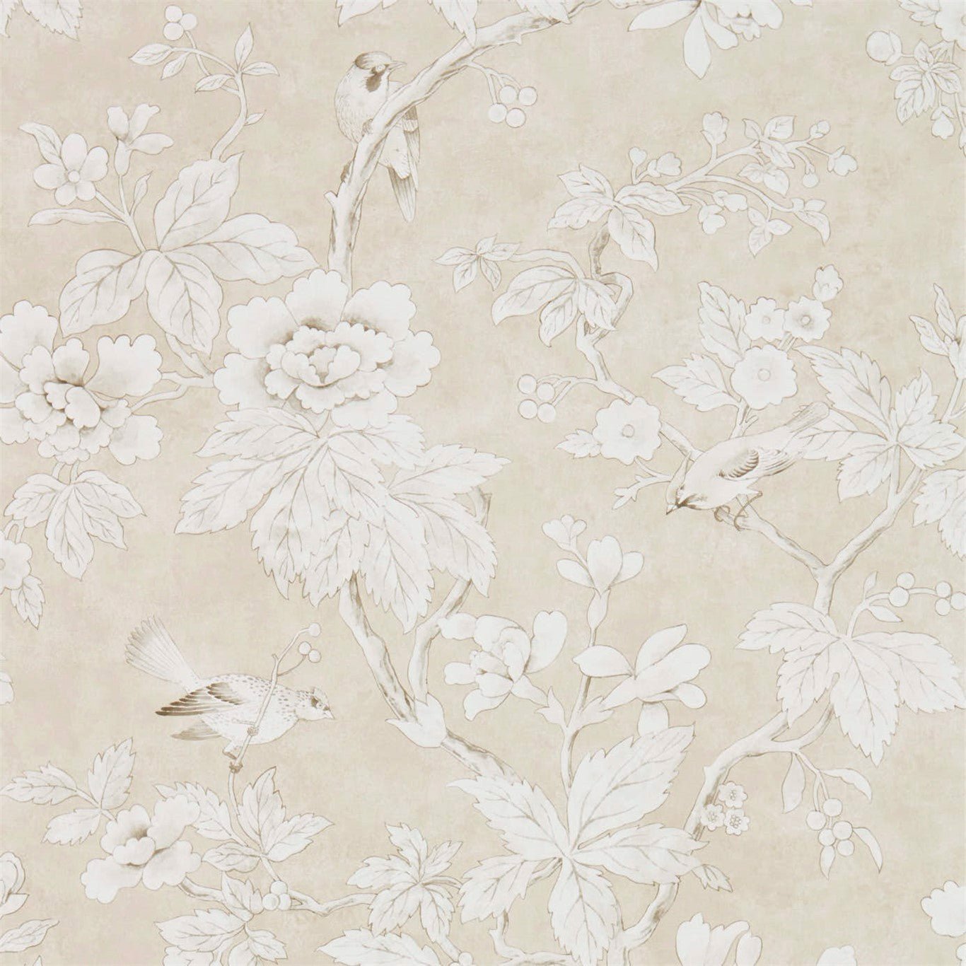 Chiswick Grove Wallpaper - Linen - Sanderson - DDAM216386