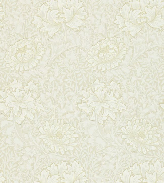 Chrysanthemum Wallpaper - Chalk - 212546 - Morris & Co