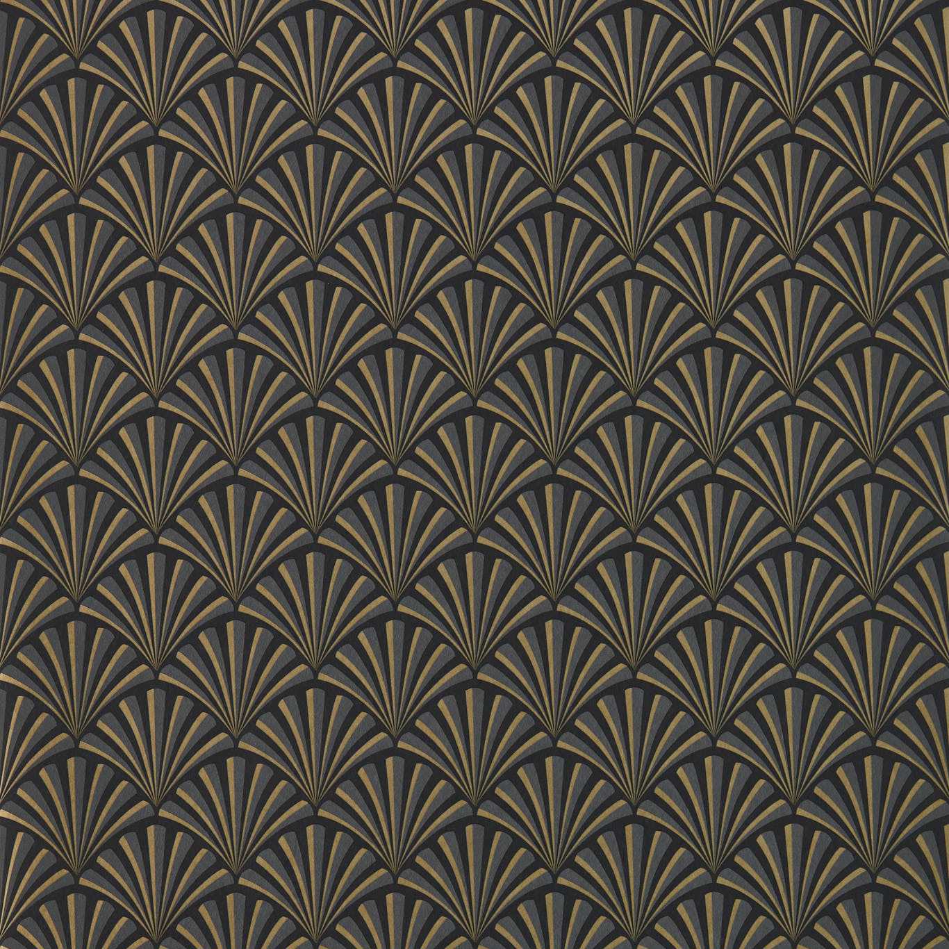 Chrysler Wallpaper - Noir - Clarke & Clarke - W0164/01 - Morris Wallpaper