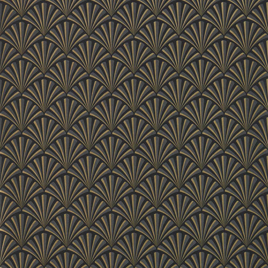 Chrysler Wallpaper - Noir - Clarke & Clarke - W0164/01 - Morris Wallpaper