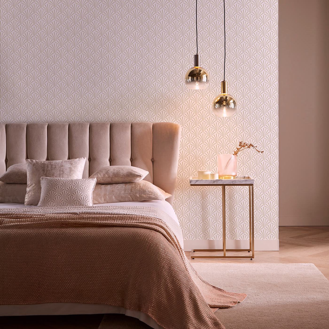 Chrysler Wallpaper - Pearl - Clarke & Clarke - W0164/02 - Morris Wallpaper