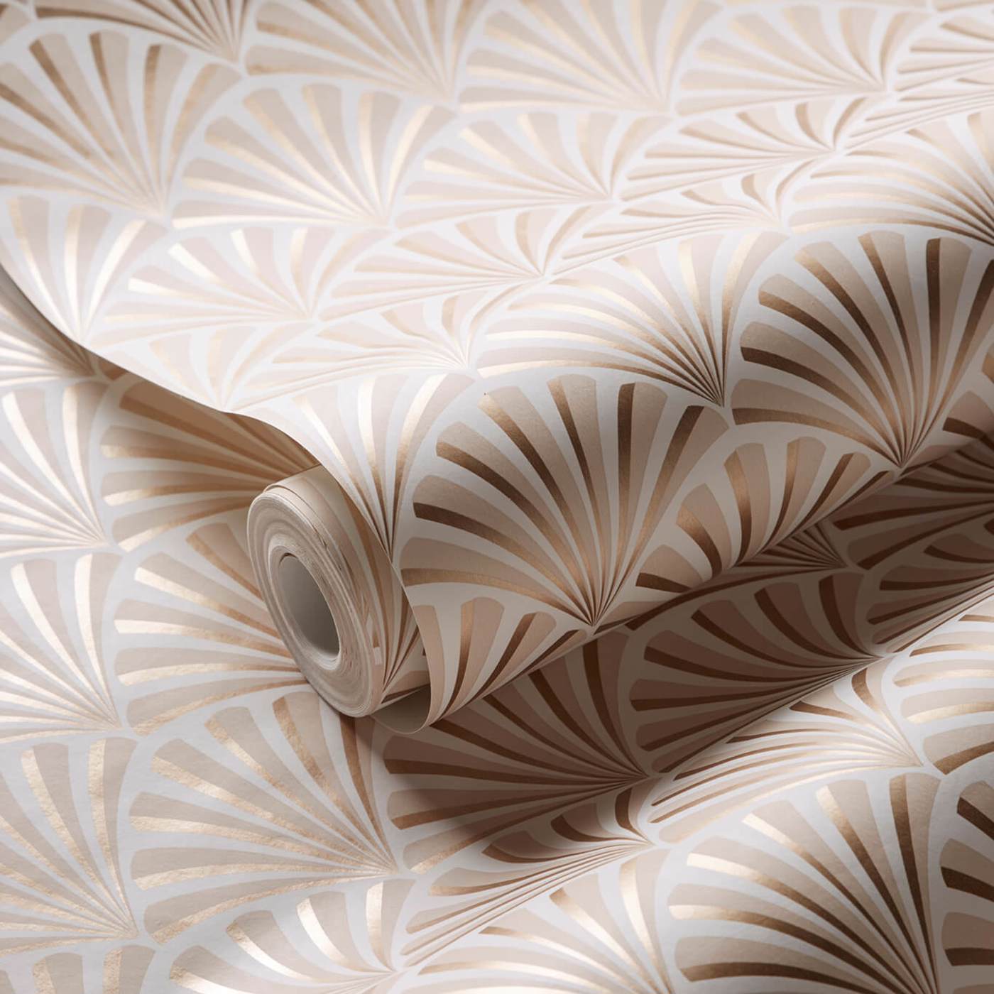 Chrysler Wallpaper - Rose Gold - Clarke & Clarke - W0164/03 - Morris Wallpaper
