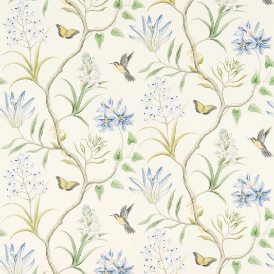 Clementine Wallpaper - Delft Blue - DVOY213389