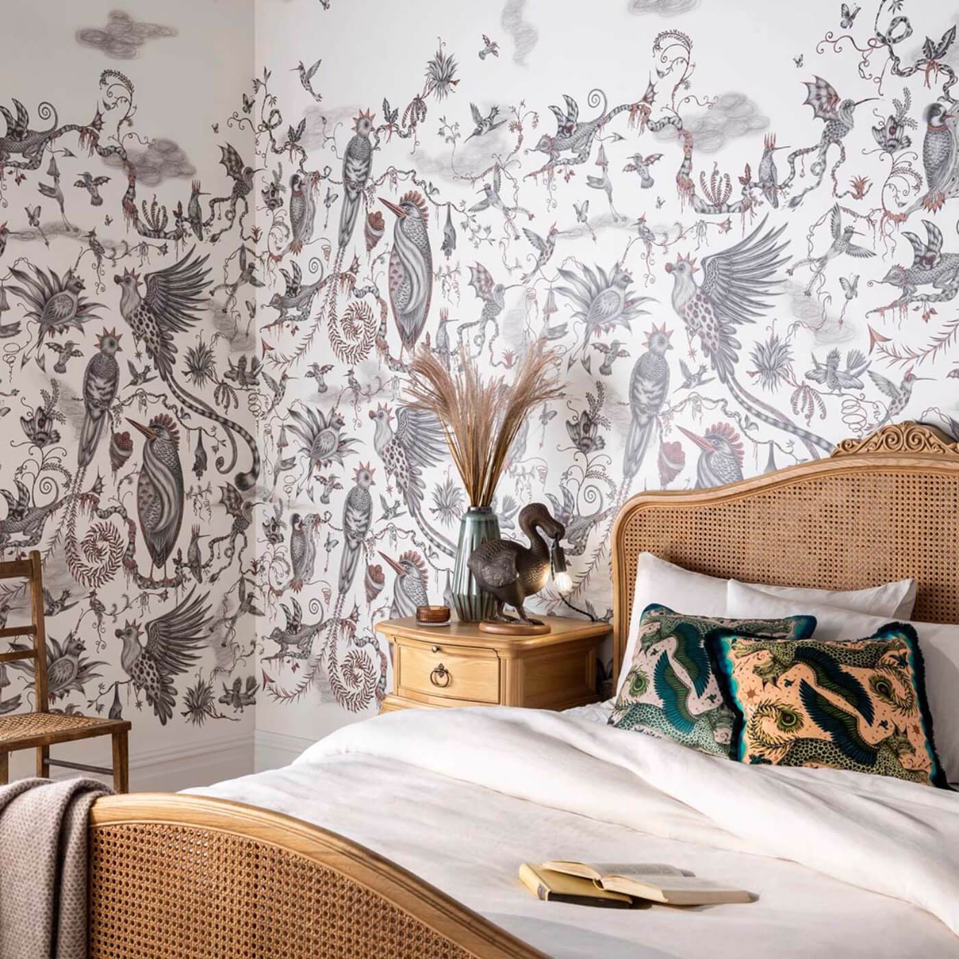 Cloud Forest Wallpaper - Ivory - Clarke & Clarke - W0200/01 - Morris Wallpaper