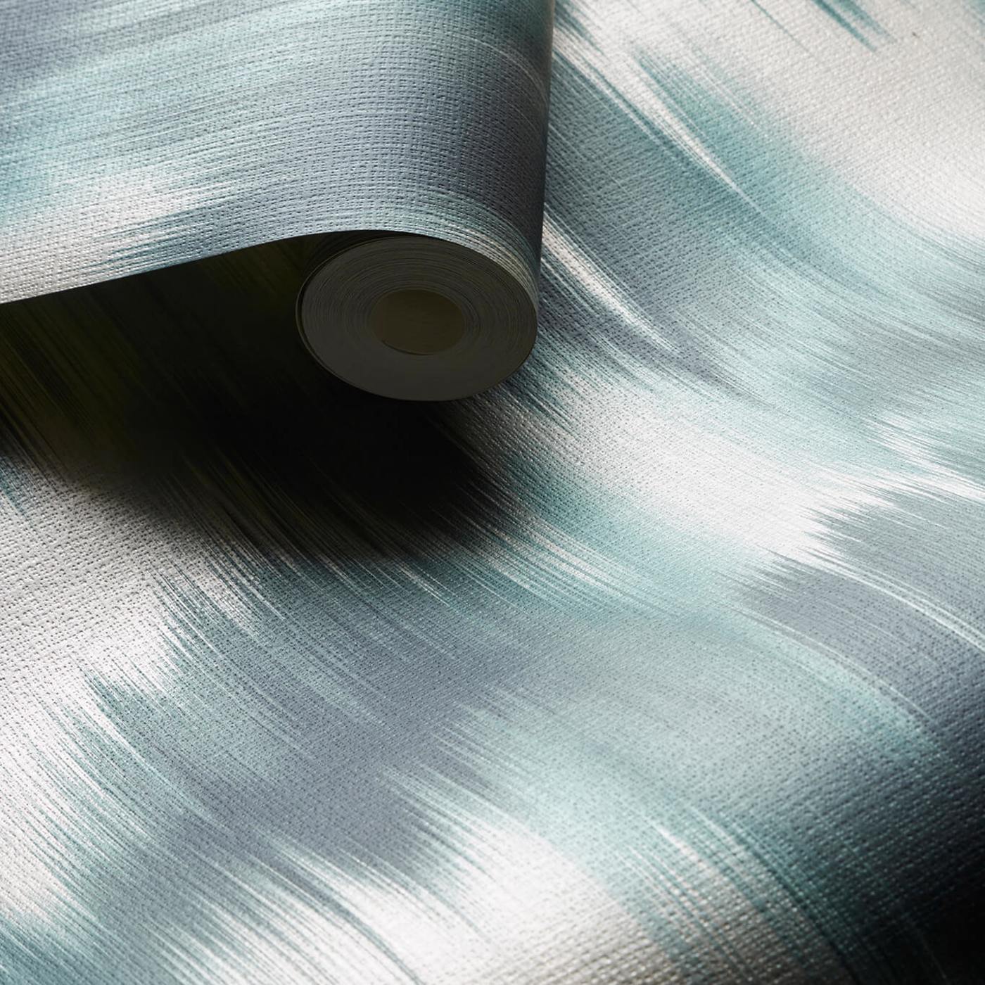 Colorante Wallpaper - Teal - Clarke & Clarke - W0165/03 - Morris Wallpaper