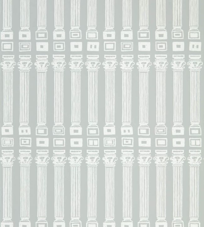 Columns Wallpaper - Empire Grey/Architects White - ZPLW312968 - Zoffany - Morris Wallpaper