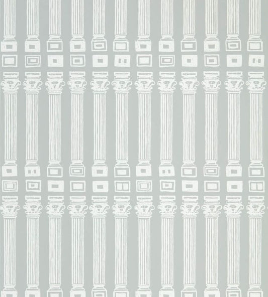 Columns Wallpaper - Empire Grey/Architects White - ZPLW312968 - Zoffany - Morris Wallpaper