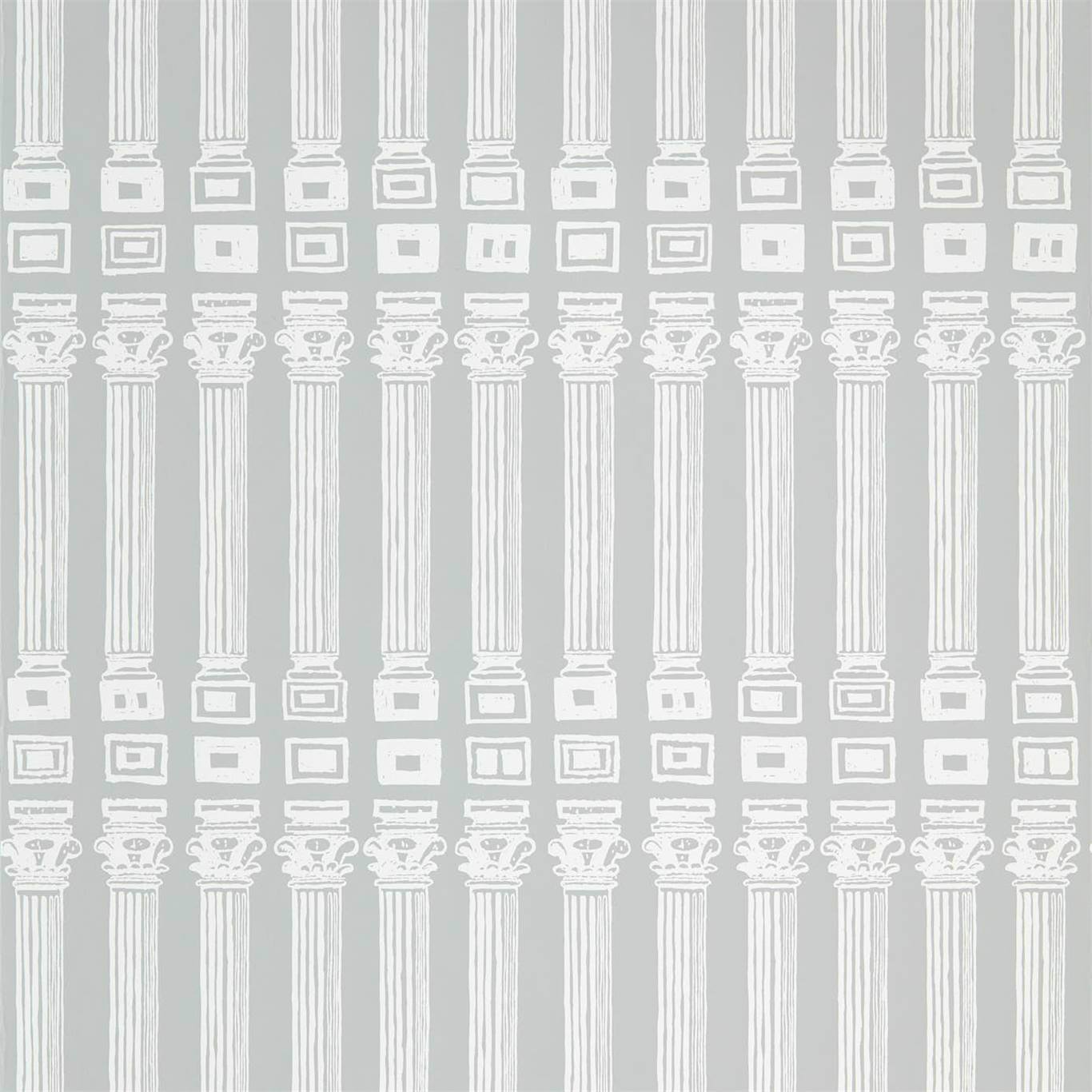 Columns Wallpaper - Empire Grey/Architects White - ZPLW312968 - Zoffany - Morris Wallpaper