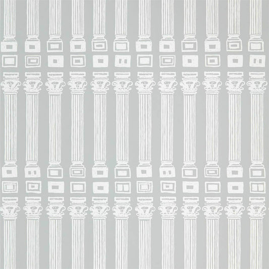 Columns Wallpaper - Empire Grey/Architects White - ZPLW312968 - Zoffany - Morris Wallpaper