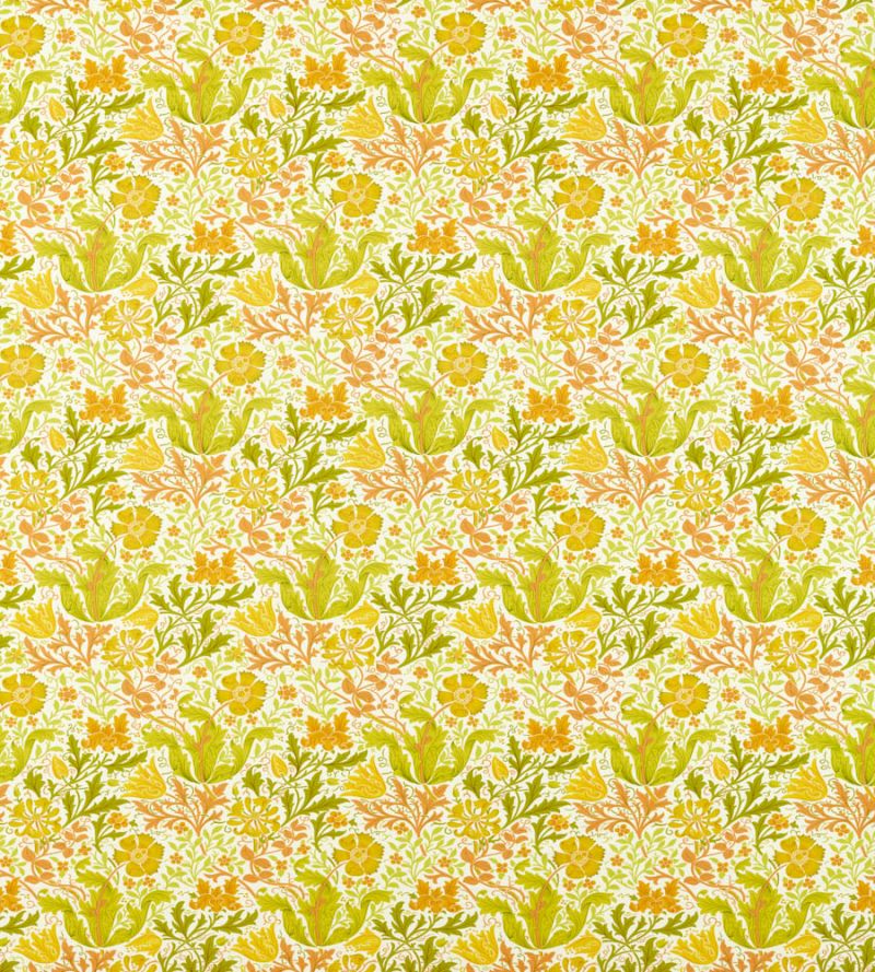 Compton Fabric - Summer Yellow - Morris & Co - 226989 - Premier Wallcovering