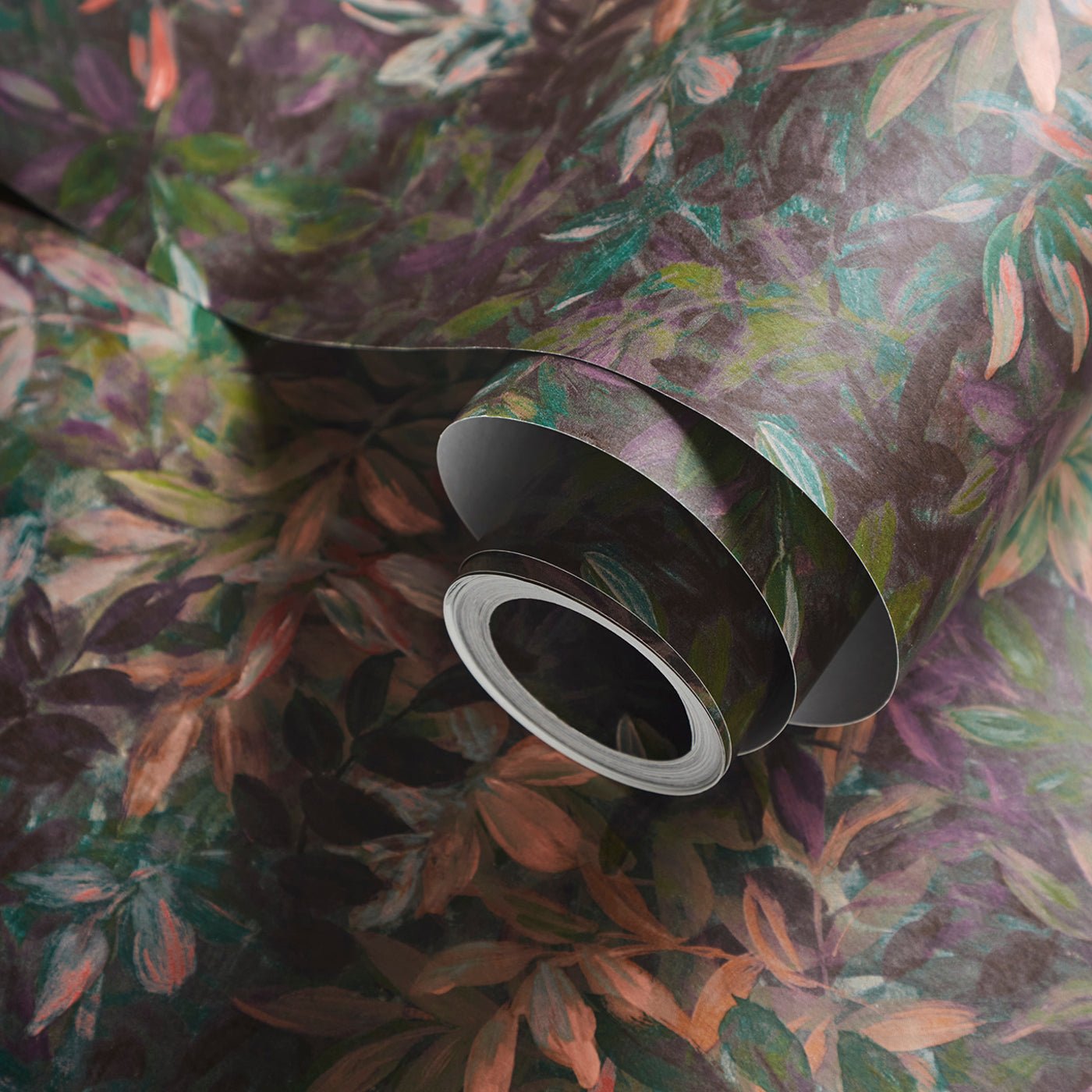 Congo Wallpaper - Amethyst/Emerald - Clarke & Clarke - W0140/01 - Morris Wallpaper