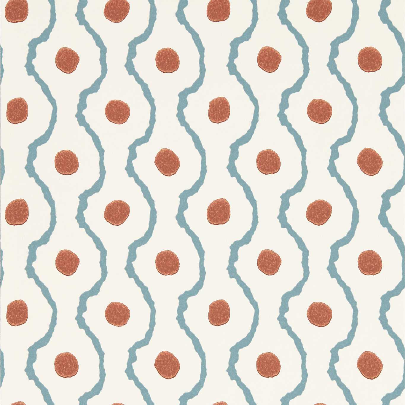 Connor Wallpaper - Pacific/Terracotta - Harlequin - HHHW113159 - Morris Wallpaper