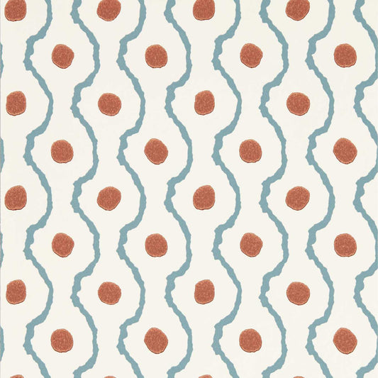 Connor Wallpaper - Pacific/Terracotta - Harlequin - HHHW113159 - Morris Wallpaper