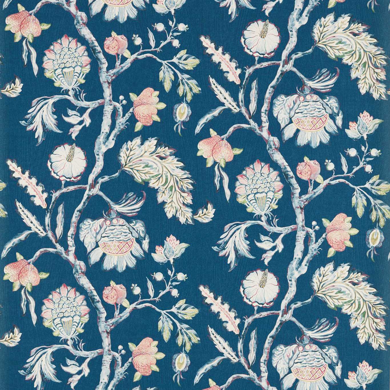 Copes Trail Wallpaper - Como Blue - ZHIW312986 - Zoffany - Morris Wallpaper