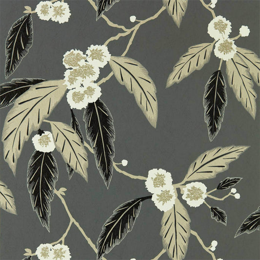 Coppice Wallpaper - Ebony/Putty/Snow - Harlequin - HSAW112136 - Morris Wallpaper