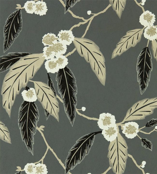 Coppice Wallpaper - Ebony/Putty/Snow - HSAW112136 - Harlequin - Morris Wallpaper