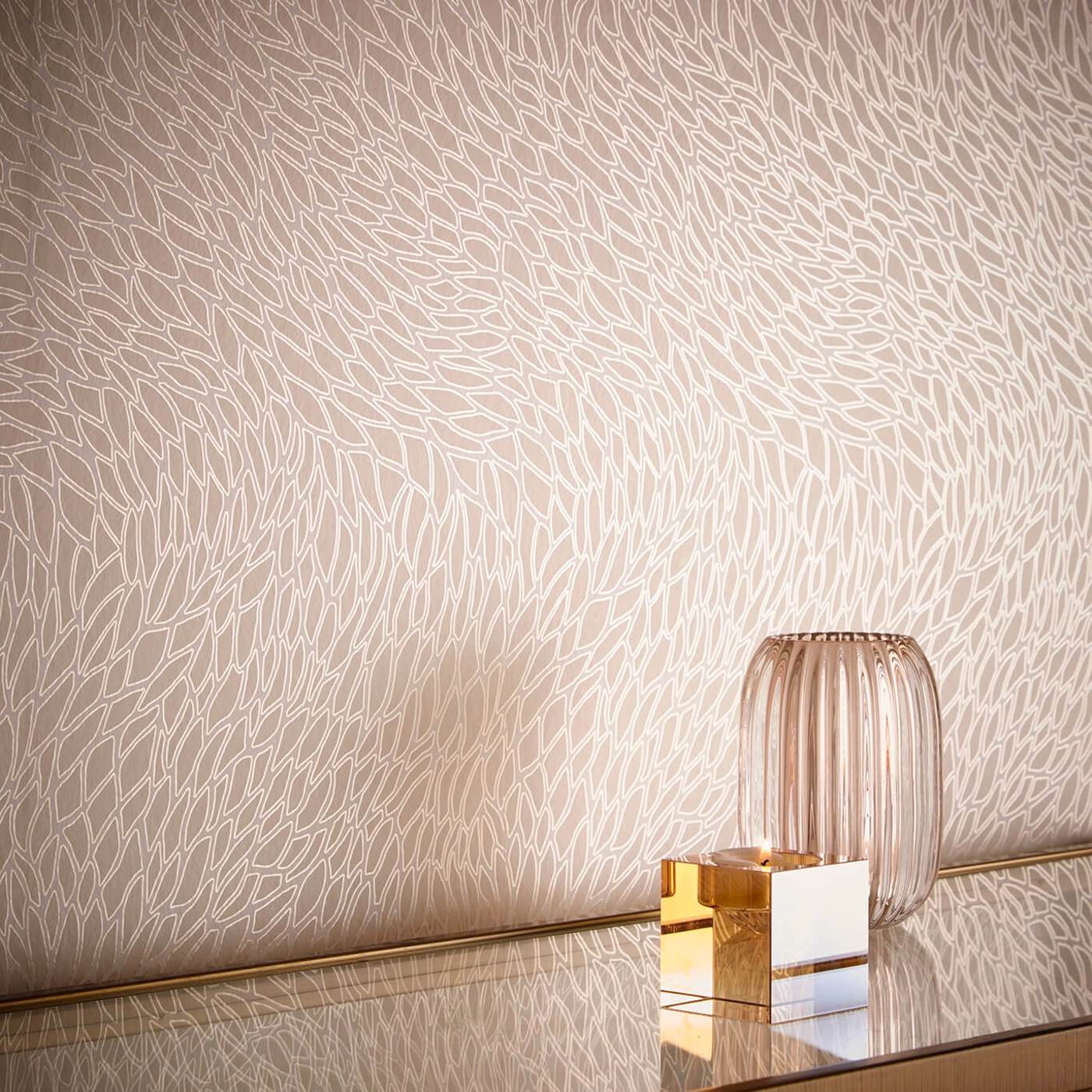 Corallino Wallpaper - Ivory - Clarke & Clarke - W0166/01 - Morris Wallpaper