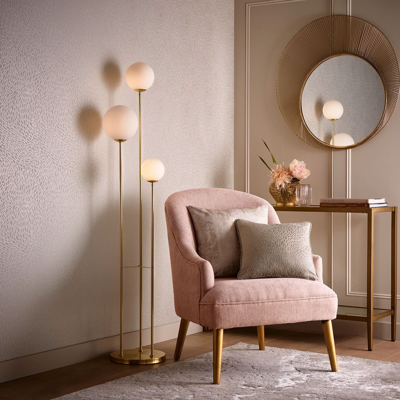Corallino Wallpaper - Ivory - Clarke & Clarke - W0166/01 - Morris Wallpaper