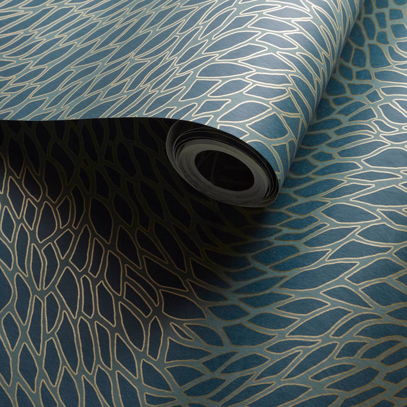 Corallino Wallpaper - Teal - Clarke & Clarke - W0166/03 - Morris Wallpaper