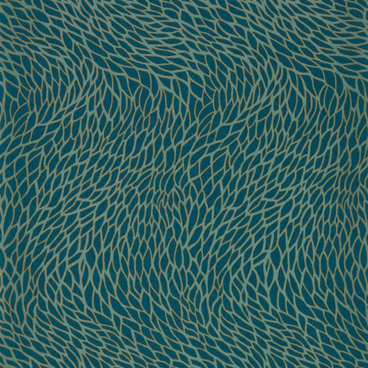 Corallino Wallpaper - Teal - Clarke & Clarke - W0166/03 - Morris Wallpaper