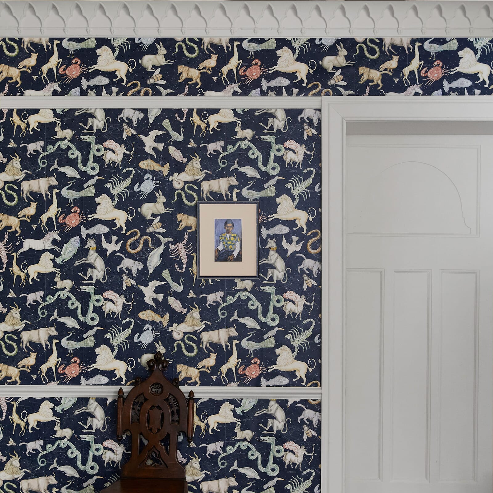 Cosmos Wallpaper - Midnight - House of Hackney - 1-WA-COS-DI-MID-XXX - Morris Wallpaper