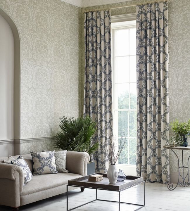 Courtney Wallpaper - Wedgwood - DDAM216405 - Sanderson - Morris Wallpaper