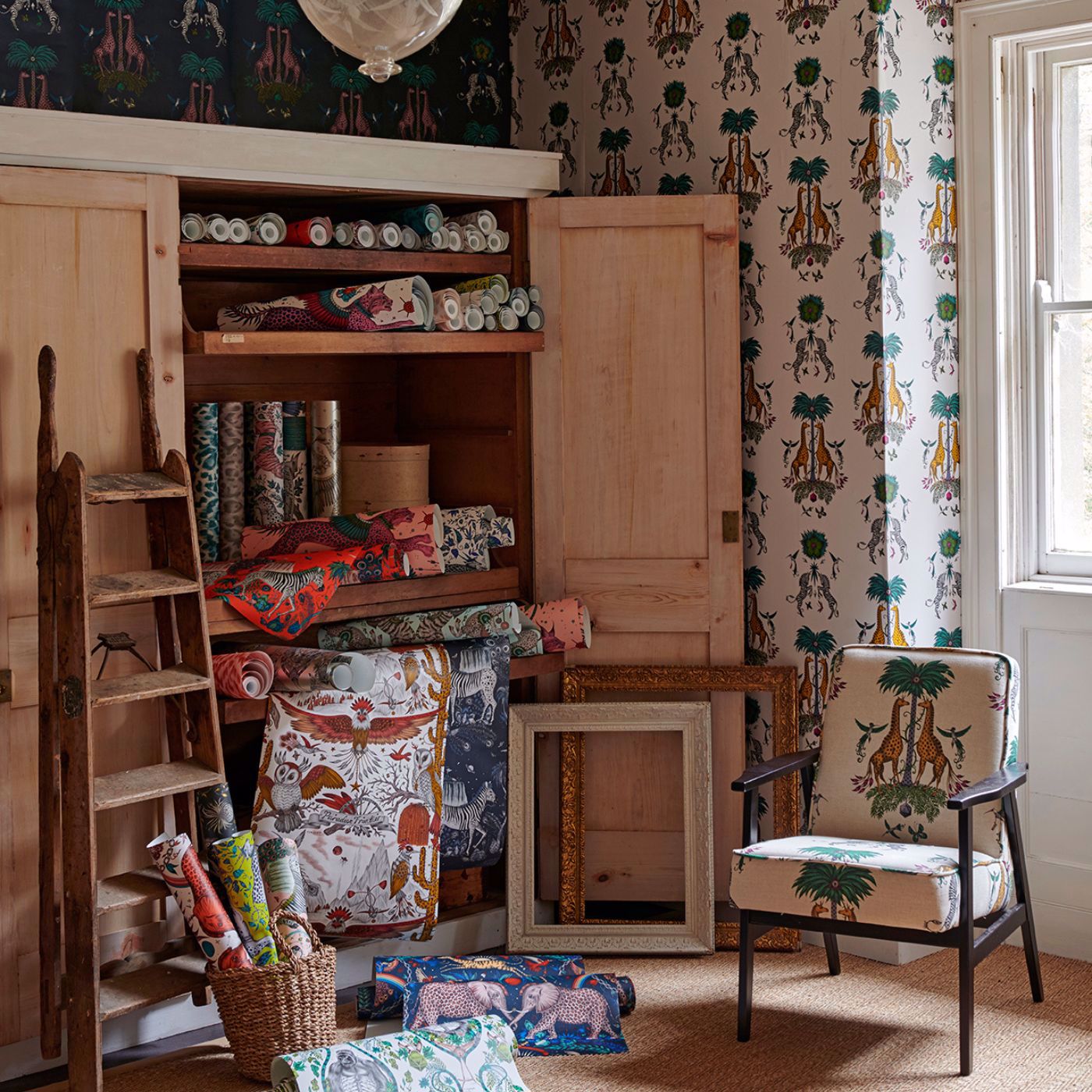 Creatura Wallpaper - Yellow - Clarke & Clarke - W0114/05 - Morris Wallpaper