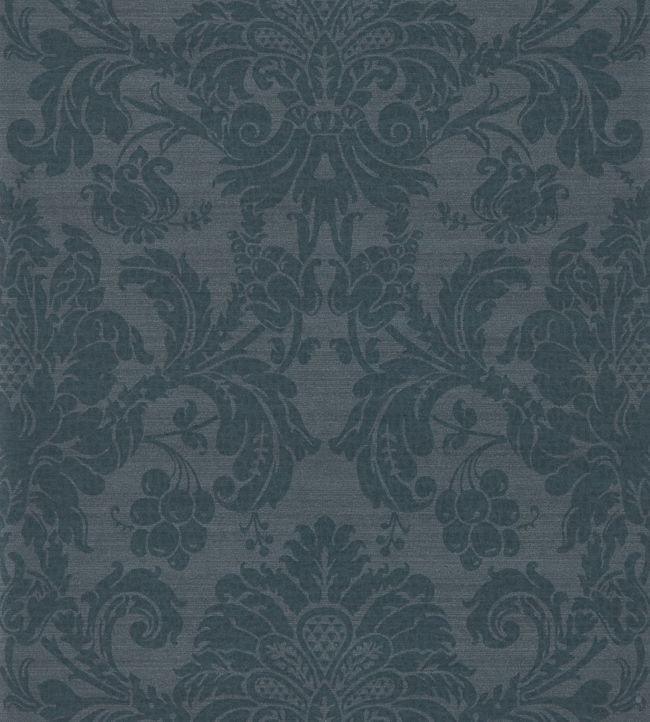 Crivelli Wallpaper - Como Blue - ZPAL312683 - Zoffany - Morris Wallpaper