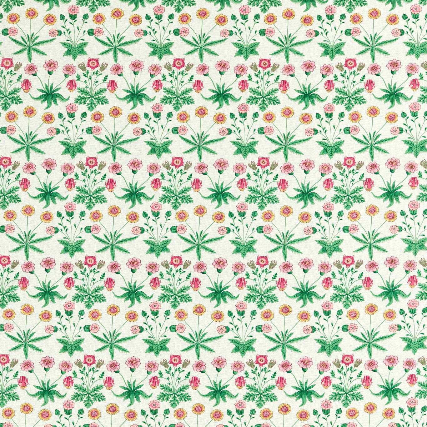 Daisy Fabric - Strawberry Fields - Morris & Co - 520009 - Premier Wallcovering