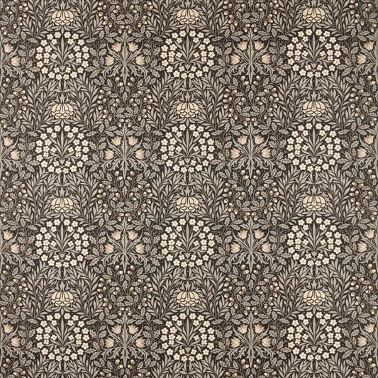 Daisy & Oak Fabric - Ink/Graphite - Morris & Co - 227369 - Morris Wallpaper