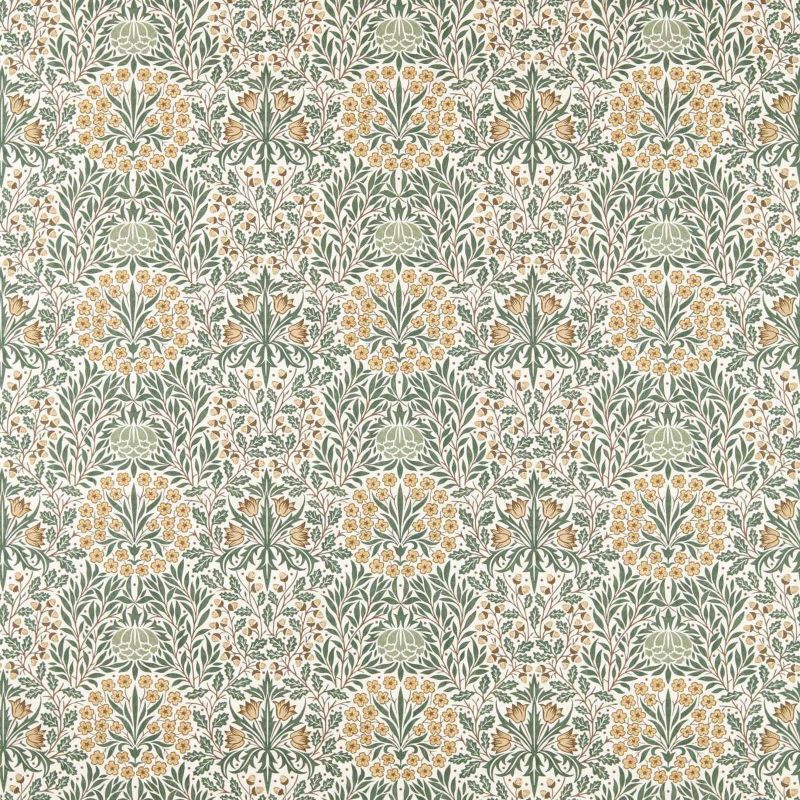 Daisy & Oak Fabric - Thyme/Weld - Morris & Co - 227370 - Morris Wallpaper