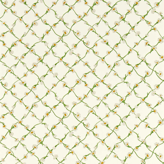 Daisy Trellis Wallpaper - Emerald/Pearl - Harlequin - HSRW113043 - Morris Wallpaper