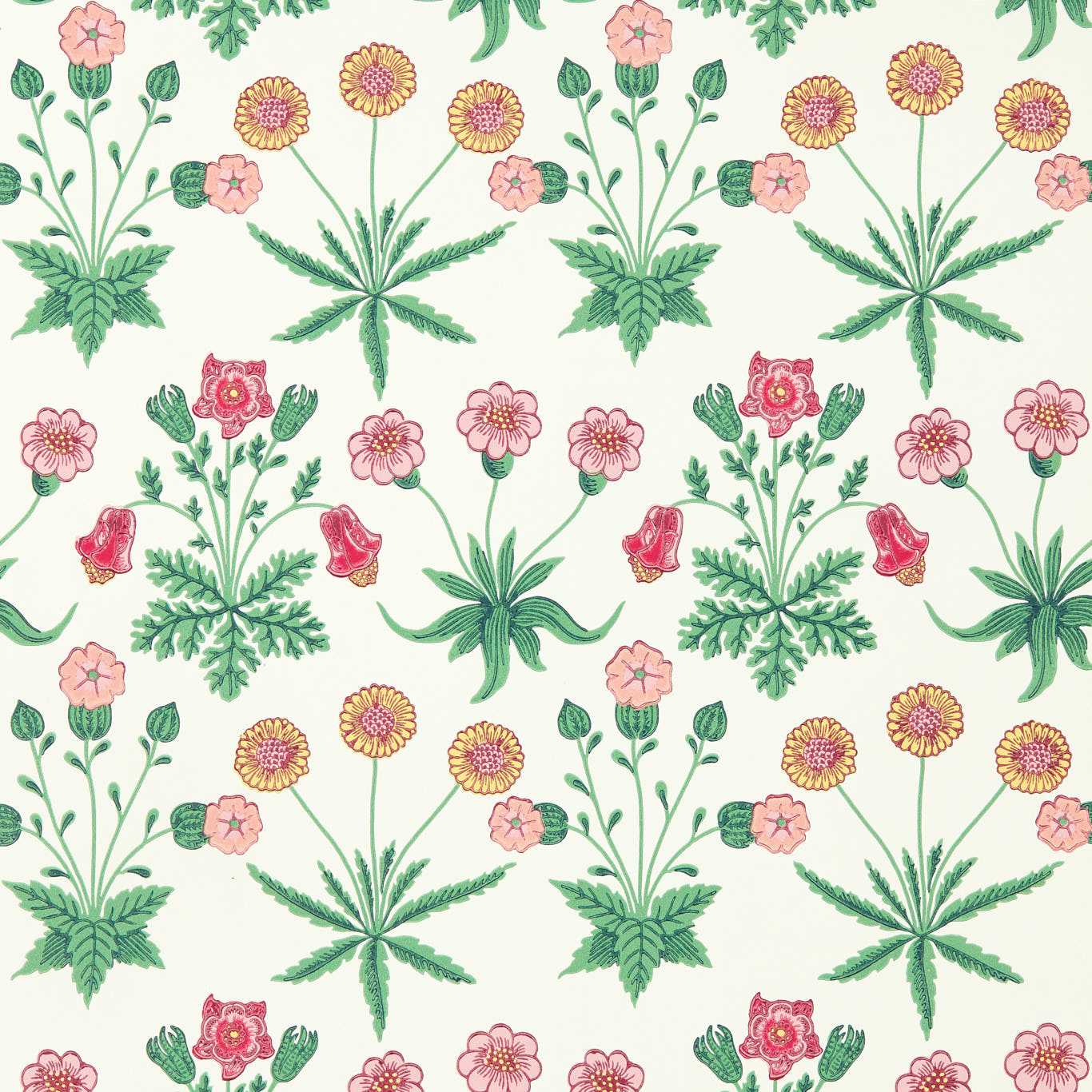Daisy Wallpaper - Strawberry Fields - 510005 - Morris & Co