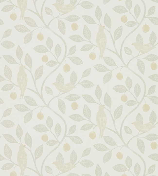 Damson Tree Wallpaper - Linen/Honey - DHPO216366 - Sanderson - Morris Wallpaper