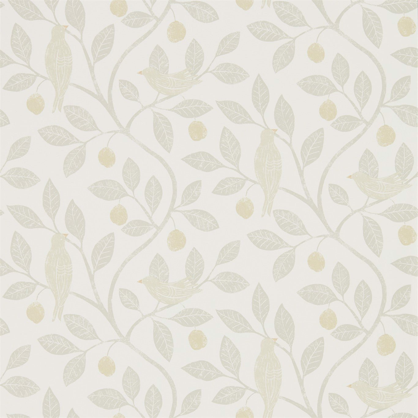 Damson Tree Wallpaper - Linen/Honey - Sanderson - DHPO216366