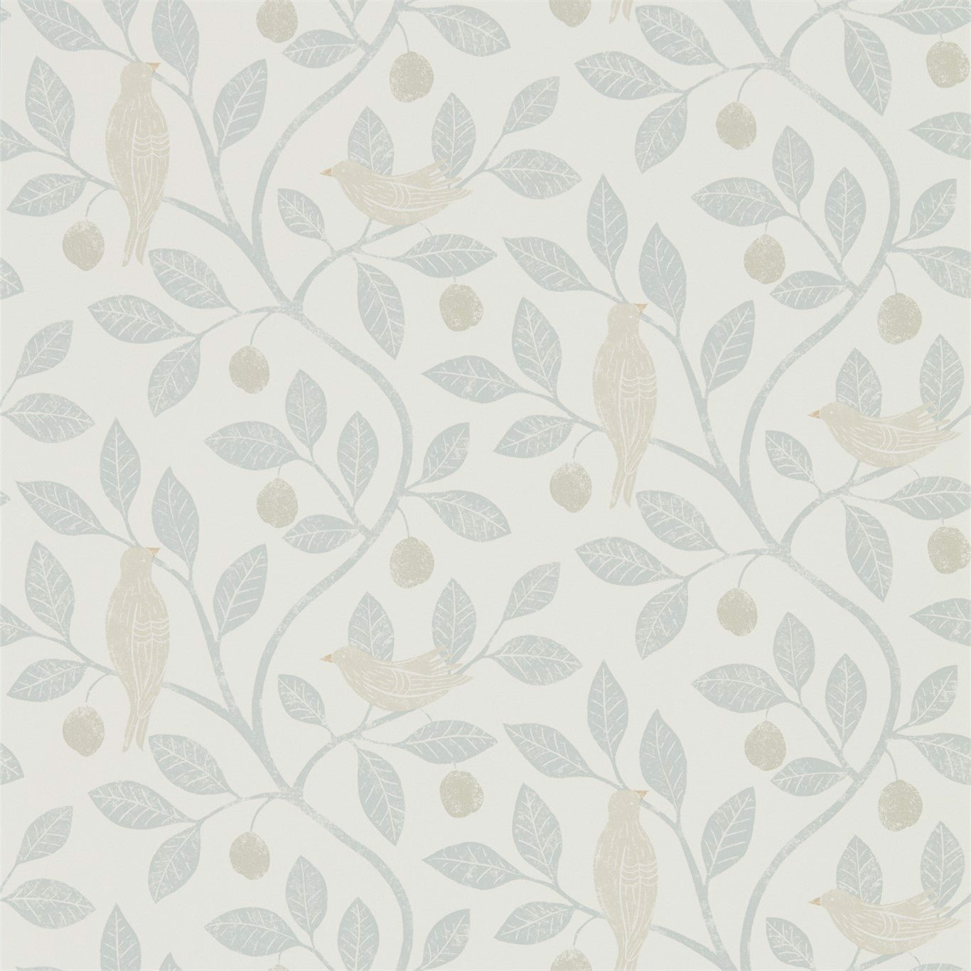 Damson Tree Wallpaper - Mineral/Dove - Sanderson - DHPO216365