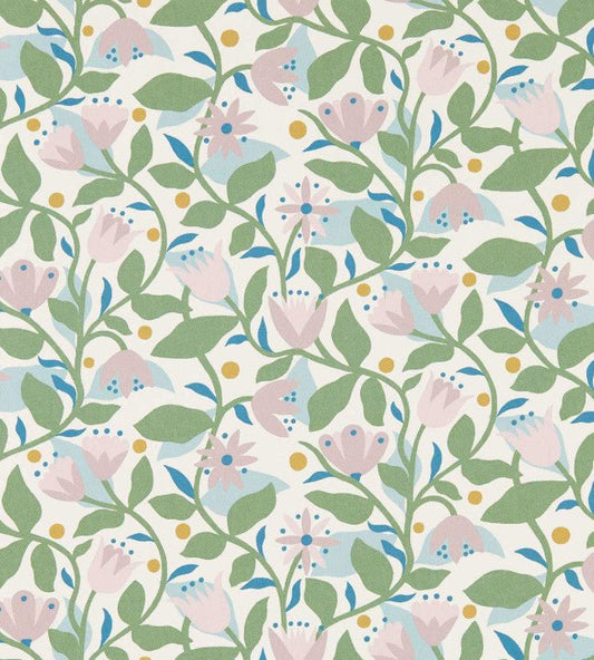 Dancing Daisies Wallpaper - Lilac - Scion - NSCW113283 - Morris Wallpaper