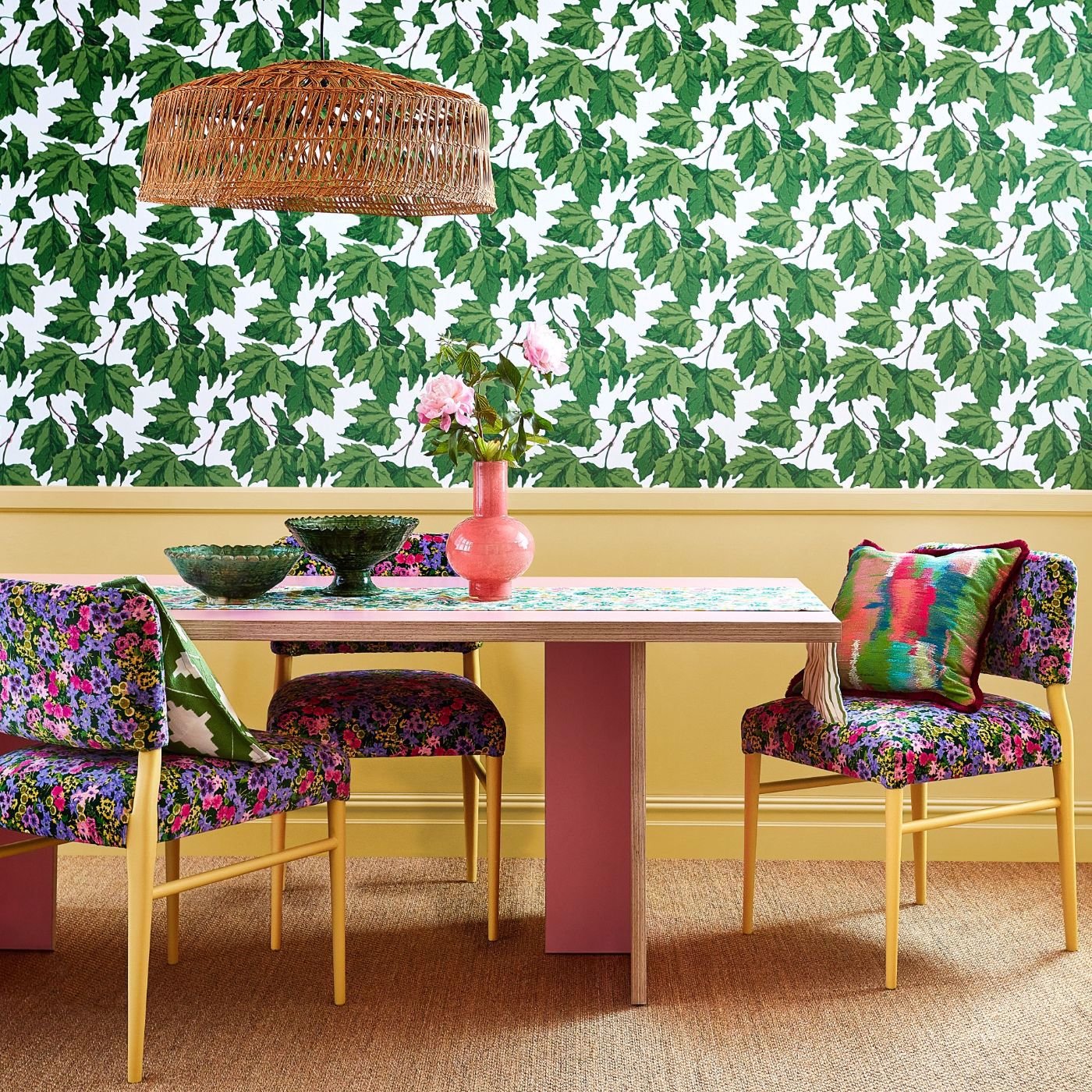Dappled Leaf Wallpaper - Emerald/Teal - Harlequin - HSRW113047 - Morris Wallpaper